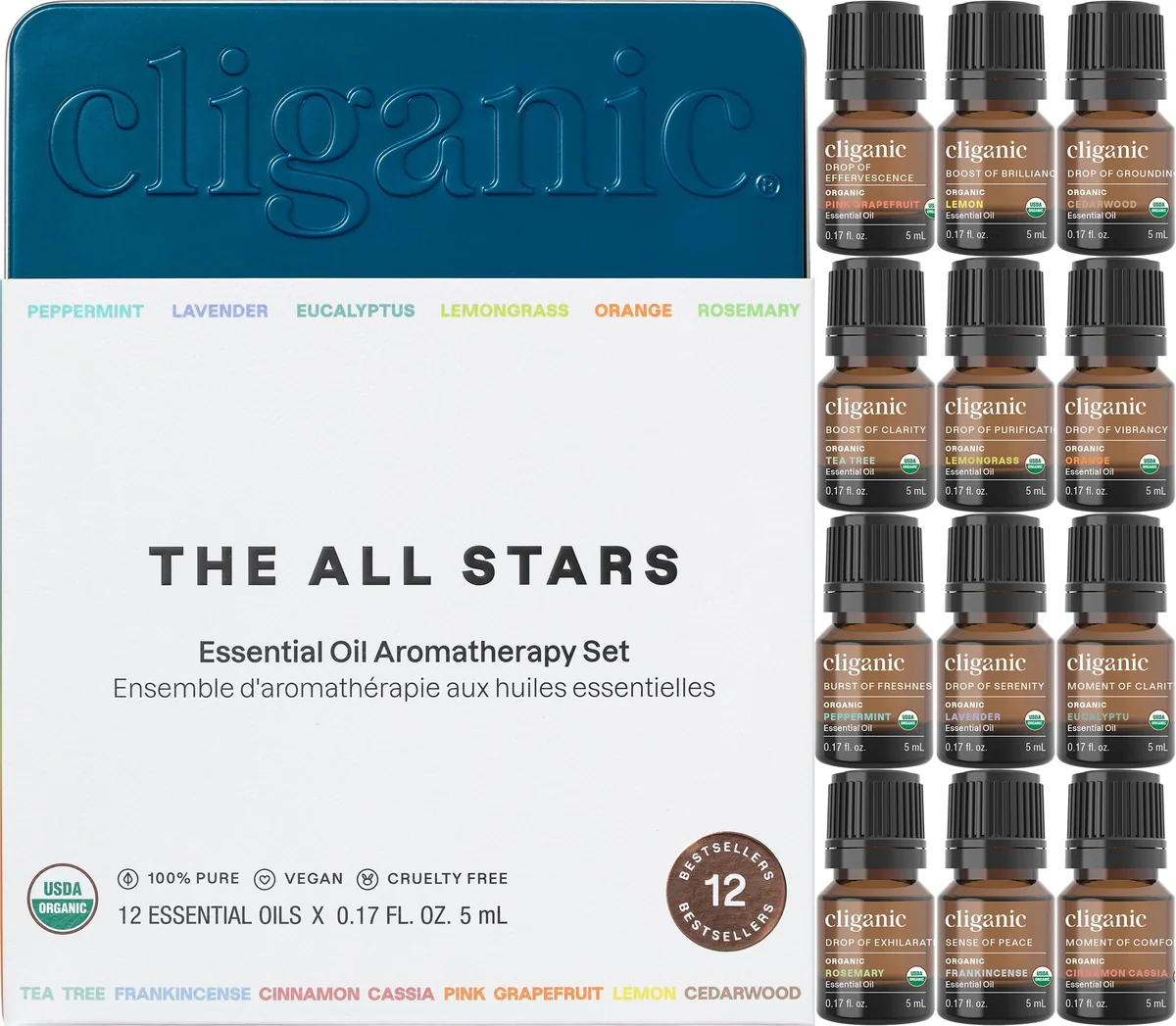 Cliganic Organic Aromatherapy TOP 12 Essential Oils Set Review