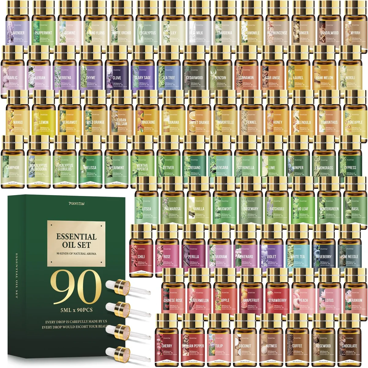 FUHITIM 90 Pcs Essential Oil Set Review